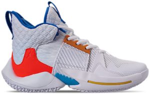 Jordan Why Not 0.2 OKC Home (GS) White/Total Crimson-Tidal Blue (AO6218-100)