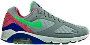 Nike  Air Max 180 Size Urban Safari Stadium Grey Stdm Grey/Psn Grn-Hypr Bl-Dgtl (615287-034)