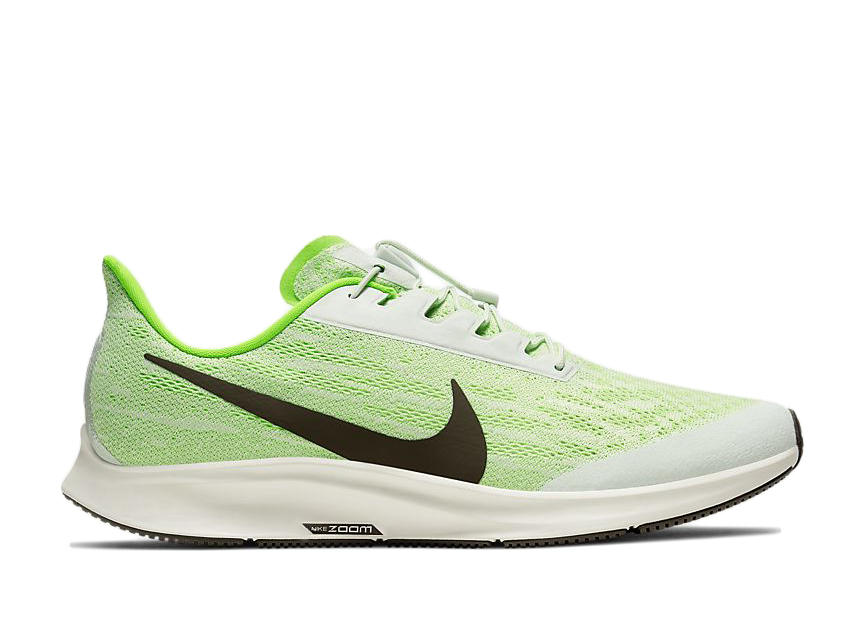 Nike Air Zoom Pegasus 36 FlyEase Phantom Phantom/Electric Green-Moon Particle-Ridgerock (BV0613-002)