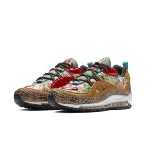 Nike  Air Max 98 Chinese New Year (2019) Multi-Color/Metallic Gold-University Red (BV6649-708)