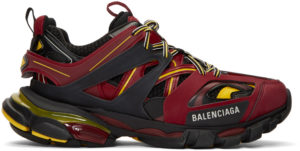 Balenciaga  Track Trainers Burgundy Black Black/Burgundy (542023 W1GB8 6575)