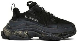 Balenciaga  Triple S Black Clear Sole (W) Black (544351 W09O 11000)