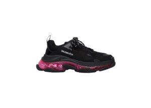 Balenciaga  Triple S Clear Sole Neon Pink (W) Black/Pink (544351W2FR11053)