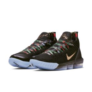 Nike LeBron 16 Watch the Throne Black/Metallic Gold-Rose Frost (CI1518-001)