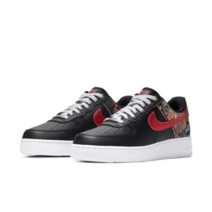 Nike Air Force 1 Low China Hoop Dreams Black/White-Red (CK0732-081)
