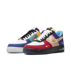 Nike  Air Force 1 Low What The LA White/Black-Hyper Jade (CT1117-100)