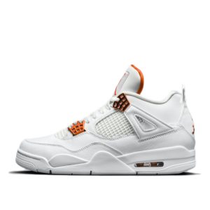 Jordan 4 Retro Metallic Orange White/Metallic Silver-Team Orange (CT8527-118)