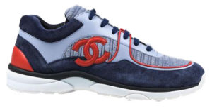 Chanel Low Top Trainer Navy Velvet Navy/Grey/Red (G34052 Y53119 K0860)