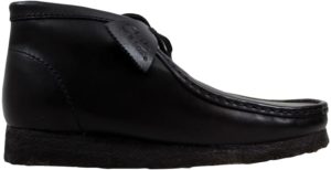 Clarks Wallabee Boot Black Leather Black Leather (26103666)