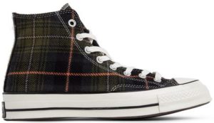 Converse Chuck Taylor All-Star 70s Hi Plaid Pack Medium Olive Medium Olive/Campfire Orange-Egret (162404C)