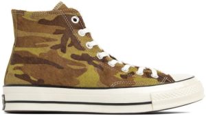 Converse Chuck Taylor All-Star 70s Hi Pony Hair Camo Green/Black-Egret (164589C)