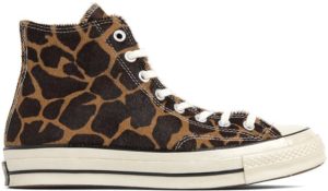 Converse Chuck Taylor All-Star 70s Hi Pony Hair Cheetah Brown/Tan-Egret (164590C)