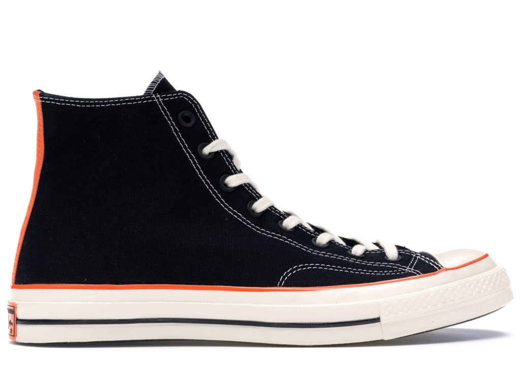 Converse Chuck Taylor All-Star 70s Hi Vince Staples Black Black/Vibrant Orange-Egret (161253C)