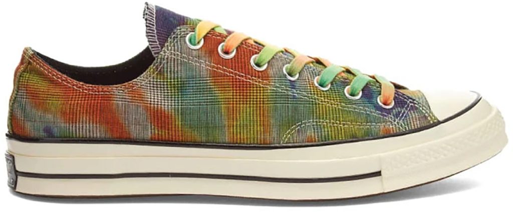 Converse Chuck Taylor All-Star 70s Ox Tie Dye Plaid Sundress/Blue Iris-Sail Blue (168879C)