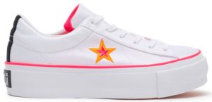 Converse  One Star Platform Carnival Colourblock (W) White/Racer Pink-Orange Rind (564389C)