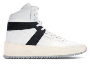 FEAR OF GOD  Basketball Sneaker Leather White Black White/Black (FG01S18U-LELE-0199)