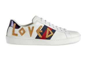 Gucci  Ace Embroidered Love (W) White (505328 DOPE0 9095)