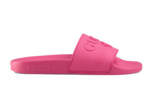 Gucci  Logo Slide Pink Rubber Pink (_525140 JCZ00 5516)