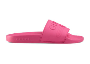 Gucci Logo Slide Pink Rubber Pink (_525140 JCZ00 5516)
