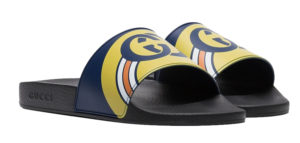 Gucci  Persuit Slides Navy Black Black/Blue/Yellow (548703 JDB00)