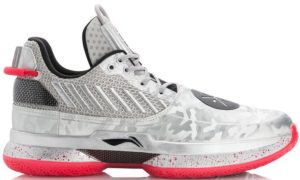 Li-Ning  Way of Wade 7 Veterans Day Silver Grey/Standard Black-Cherry Red (ABAN079-3)