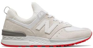 New Balance  574 Sport Off White Red (W) White/Off White (WS574TO)