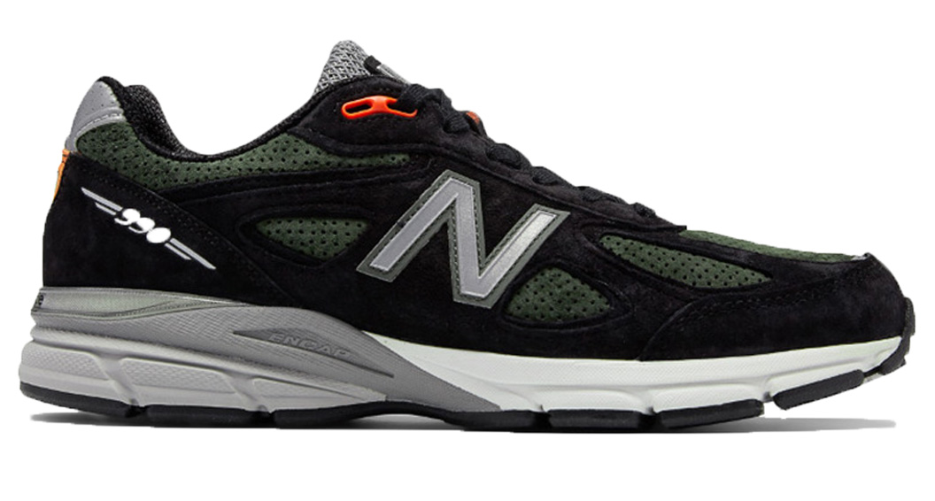 New Balance 990v4 Black Olive Orange 