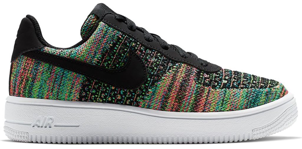 Nike Air Force 1 Flyknit 2.0 Multi-Color (GS) Black/Hyper Pink-Volt-Black (BV0063-002)