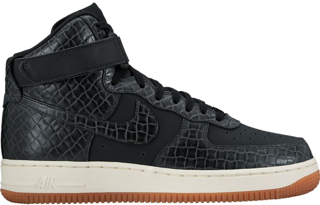 Nike Air Force 1 High Croc Black Gum (W) Black/Black-Gum Medium Brown-Sail (654440-009)
