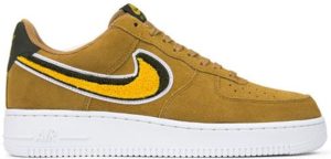 Nike Air Force 1 Low 3D Chenille Swoosh Muted Bronze Muted Bronze/Sequoia-White-Yellow Ochre (823511-204)