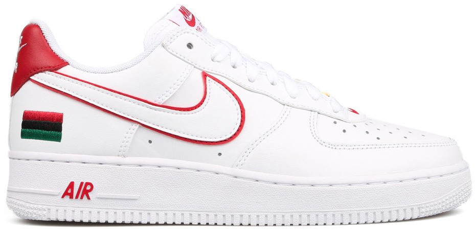 Nike Air Force 1 Low BHM (2015) White/University Red/White (739389-100)