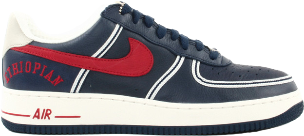 Nike Air Force 1 Low Ethiopian Clowns Midnight Navy/Varsity Red-Sail-Net (314229-461)