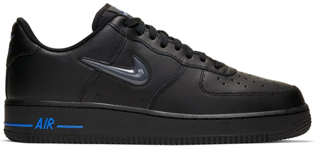 Nike Air Force 1 Low Jewel Black Grey Royal Black/Wolf Grey-Game Royal (CT3438-002)