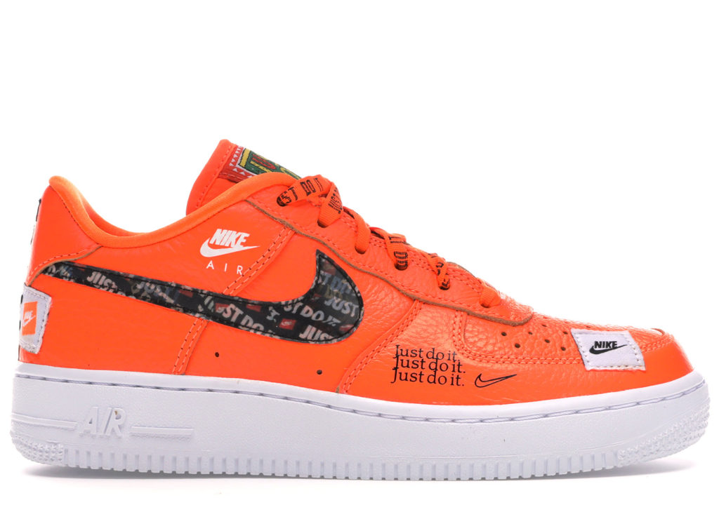 Nike Air Force 1 Low Just Do It Pack Orange (GS) White/Total Orange-Black (AO3977-800)