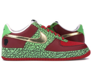 Nike Air Force 1 Low Questlove Varsity Red/Metallic Gold-Mn Green (318931-671)