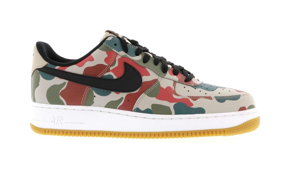 Nike Air Force 1 Low Reflective Duck Camo String/Black-White-Gum Light Brown (718152-201)