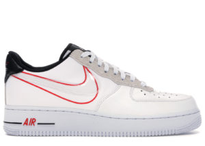 Nike Air Force 1 Low Script Swoosh Pack White/Black-University Red (CK9257-100)