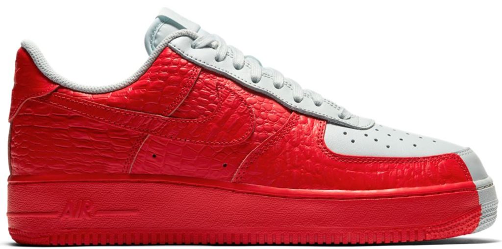 Nike Air Force 1 Low Split Grey Red Barely Grey/Habanero Red (905345-005)
