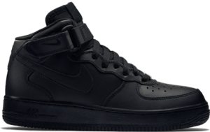 Nike  Air Force 1 Mid Black 2014 (GS) Black/Black (314195-004)