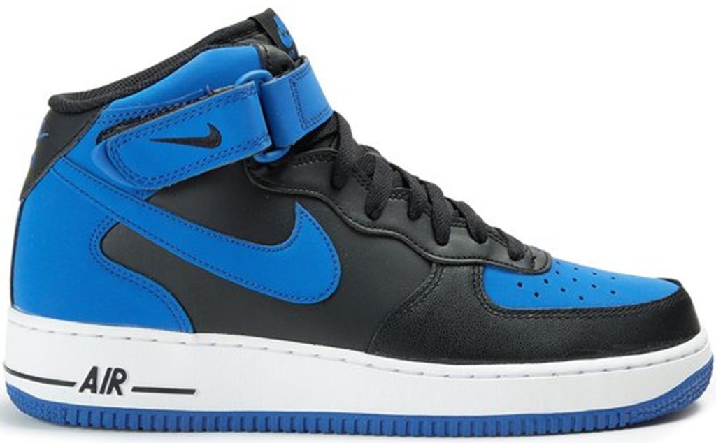 Nike Air Force 1 Mid Black Royal (2015) Black/Game Royal-White (315123-027)