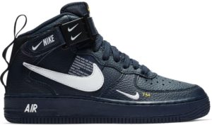 Nike Air Force 1 Mid Obsidian Tour Yellow White (GS) Obsidian/Tour Yellow-White (AV3803-400)
