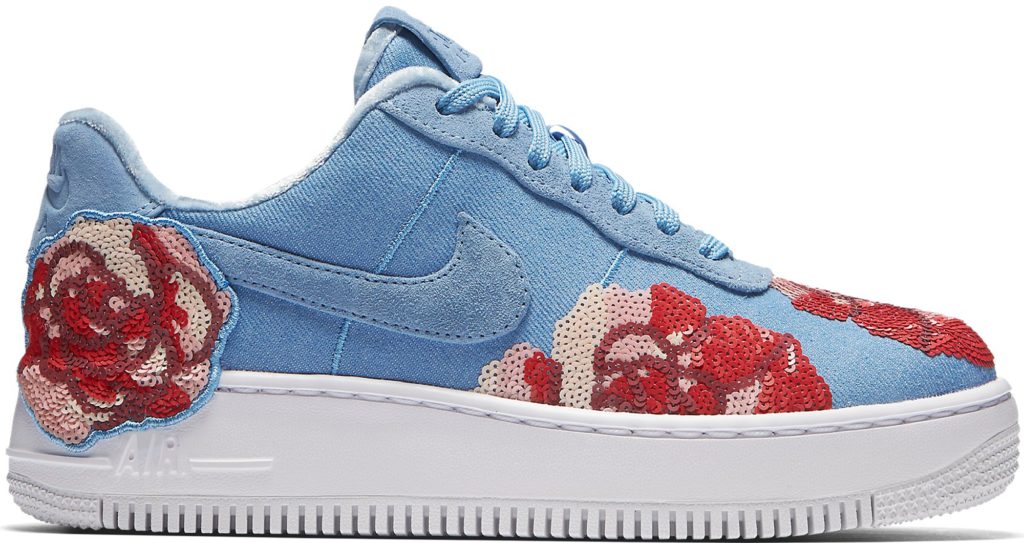 Nike Air Force 1 Upstep Low Denim Rose Sky (W) (898421-402)