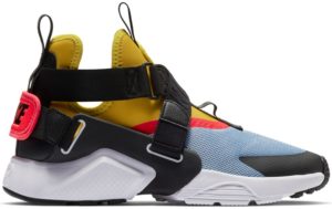 Nike  Air Huarache City Aluminum Bright Citron Bright Crimson (W) Aluminum/Bright Citron-Bright Crimson-Black (AH6787-401)