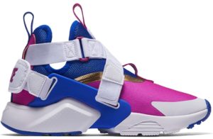 Nike  Air Huarache City Racer Blue Fuchsia Blast (GS) Racer Blue/Fuchsia Blast-Metallic Gold (AJ6662-401)