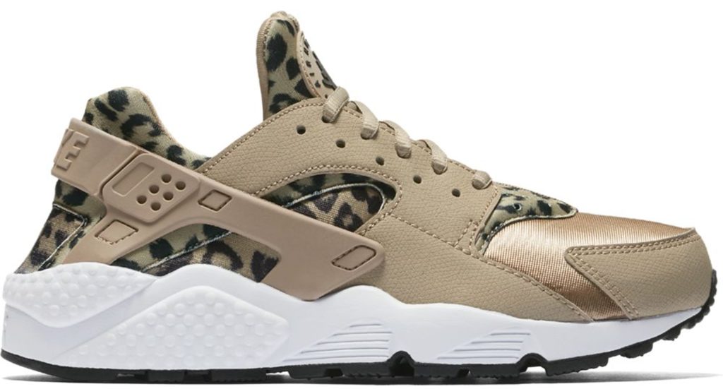 Nike Air Huarache Run Leopard (W) Khaki/Black-White (725076-200)