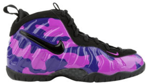 Nike Air Little Posite Pro Purple Camo (PS) Black/Court Purple-Hyper Violet (843755-012)