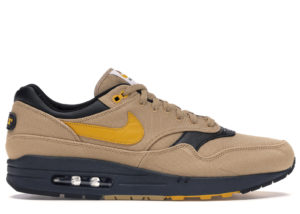 Nike Air Max 1 Air Max 93 Logo Elemental Gold Elemental Gold/Mineral Yellow-Black-White-Anthracite-Ale Brown (875844-700)