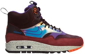 Nike Air Max 1 Mid Sneakerboot Deep Burgundy (W) Deep Burgundy/Hyper Grape-Cedar-Hyper Crimson (685269-600)