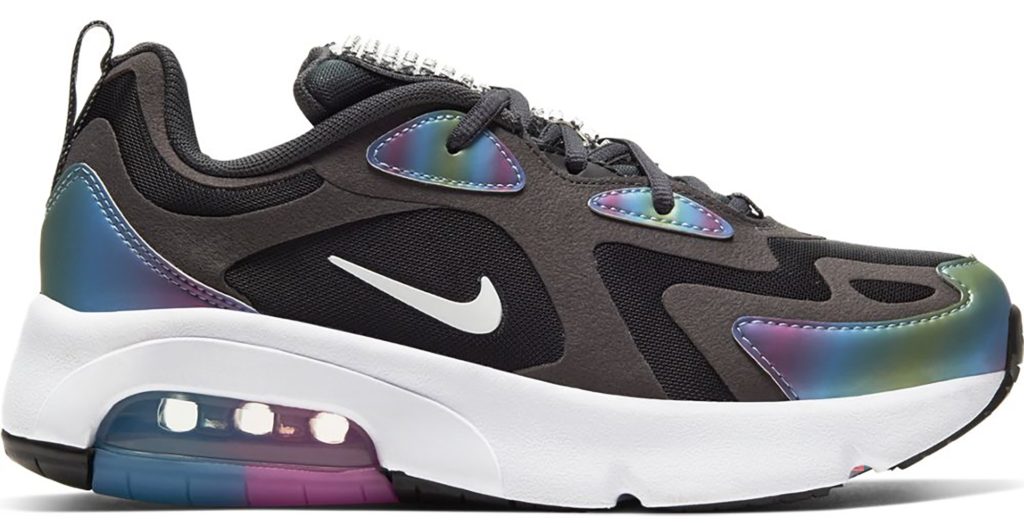 Nike Air Max 200 Bubble Pack Black (GS) Dark Smoke Grey/Black-White-White (CT9632-001)