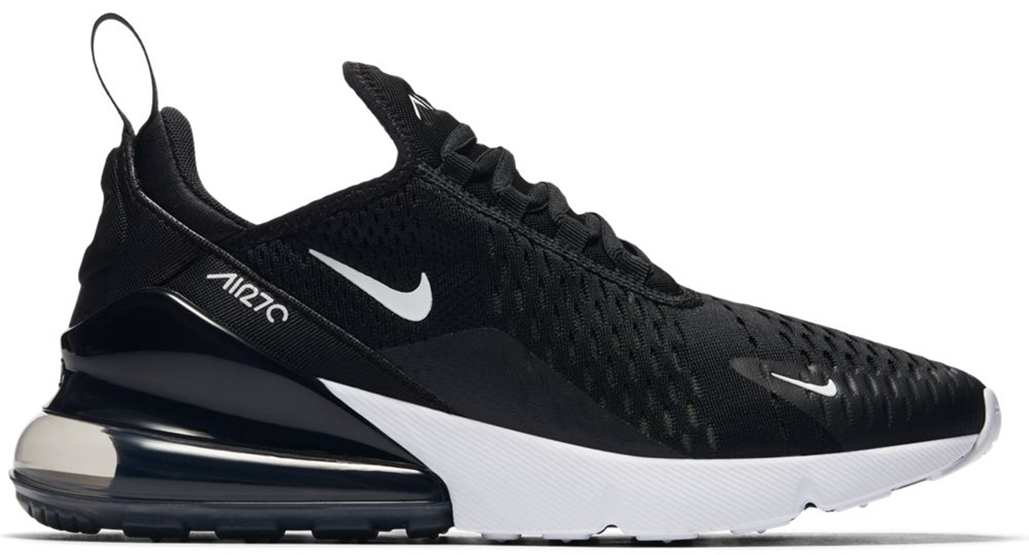 270 air max white and black